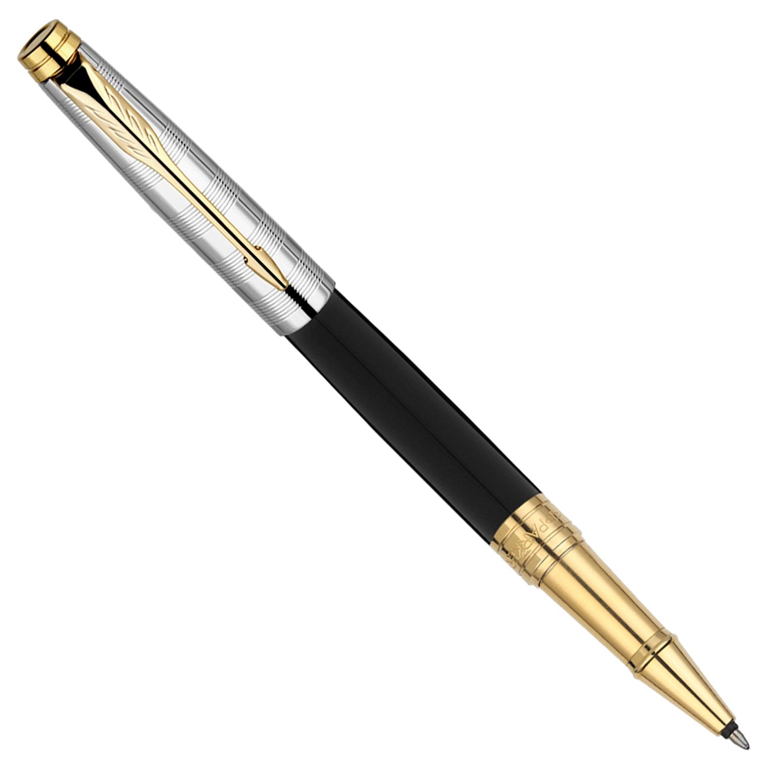 Parker Premium Aster Deluxe Black/Chrome GT Roller Ball Pen 9000037516