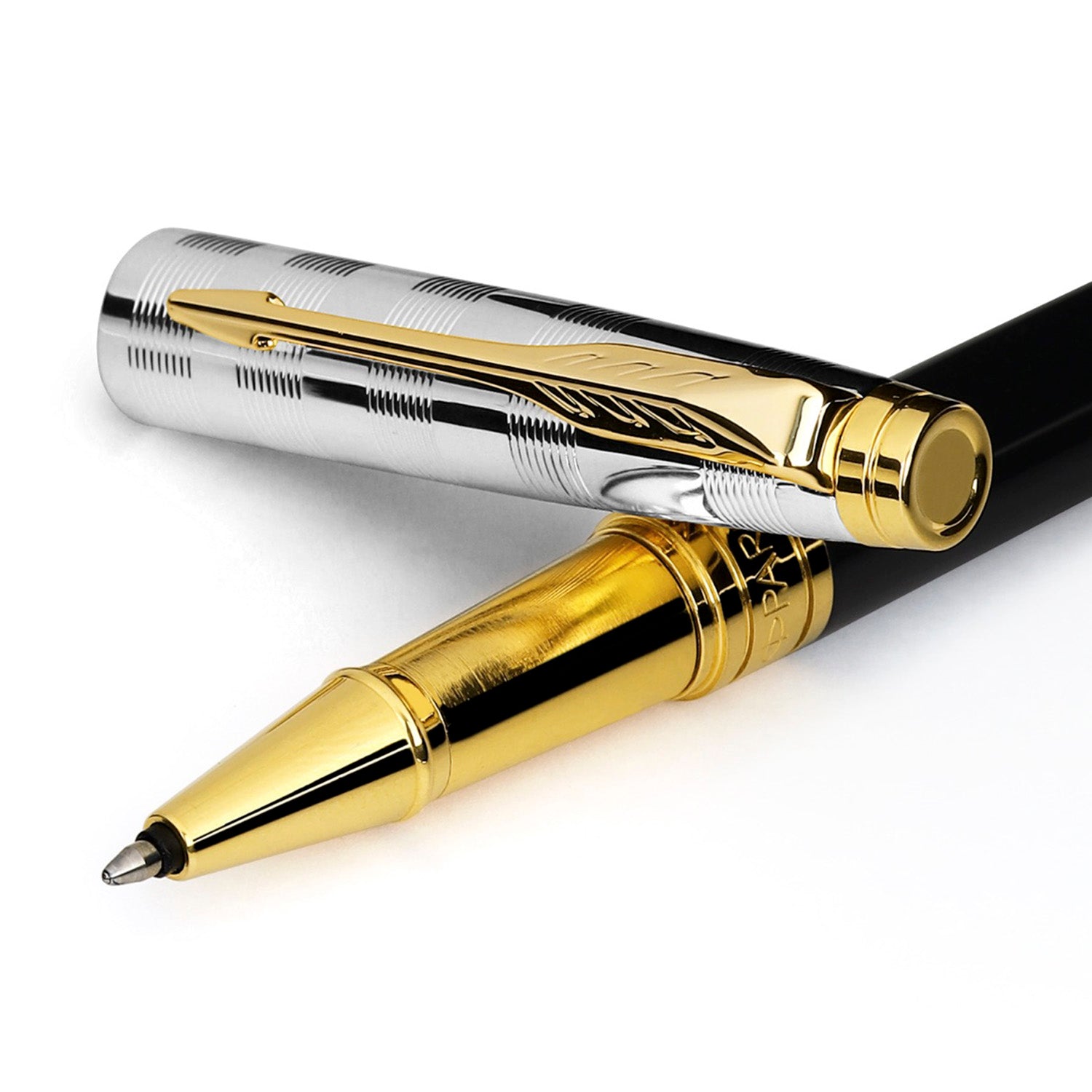 Parker Premium Aster Deluxe Black/Chrome GT Roller Ball Pen 9000037516