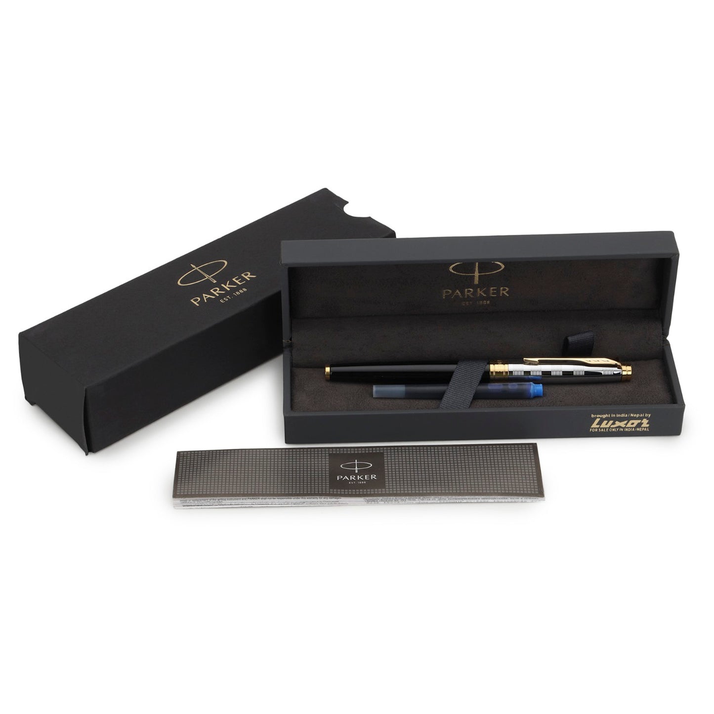 Parker Premium Aster Deluxe Black/Chrome GT Roller Ball Pen 9000037516