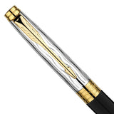 Parker Premium Aster Essential Black/Chrome GT Roller Ball Pen 9000037522