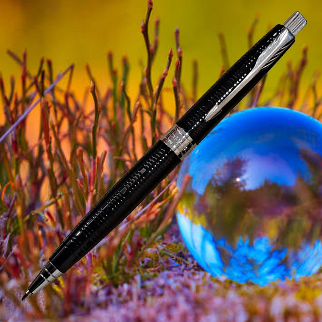 Parker Premium Aster Ring Lacquer Black CT Ballpoint Pen 9000025168