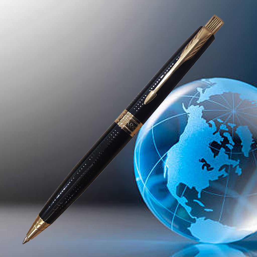 Parker Premium Aster Ring Matte Black GT Ballpoint Pen 9000025169