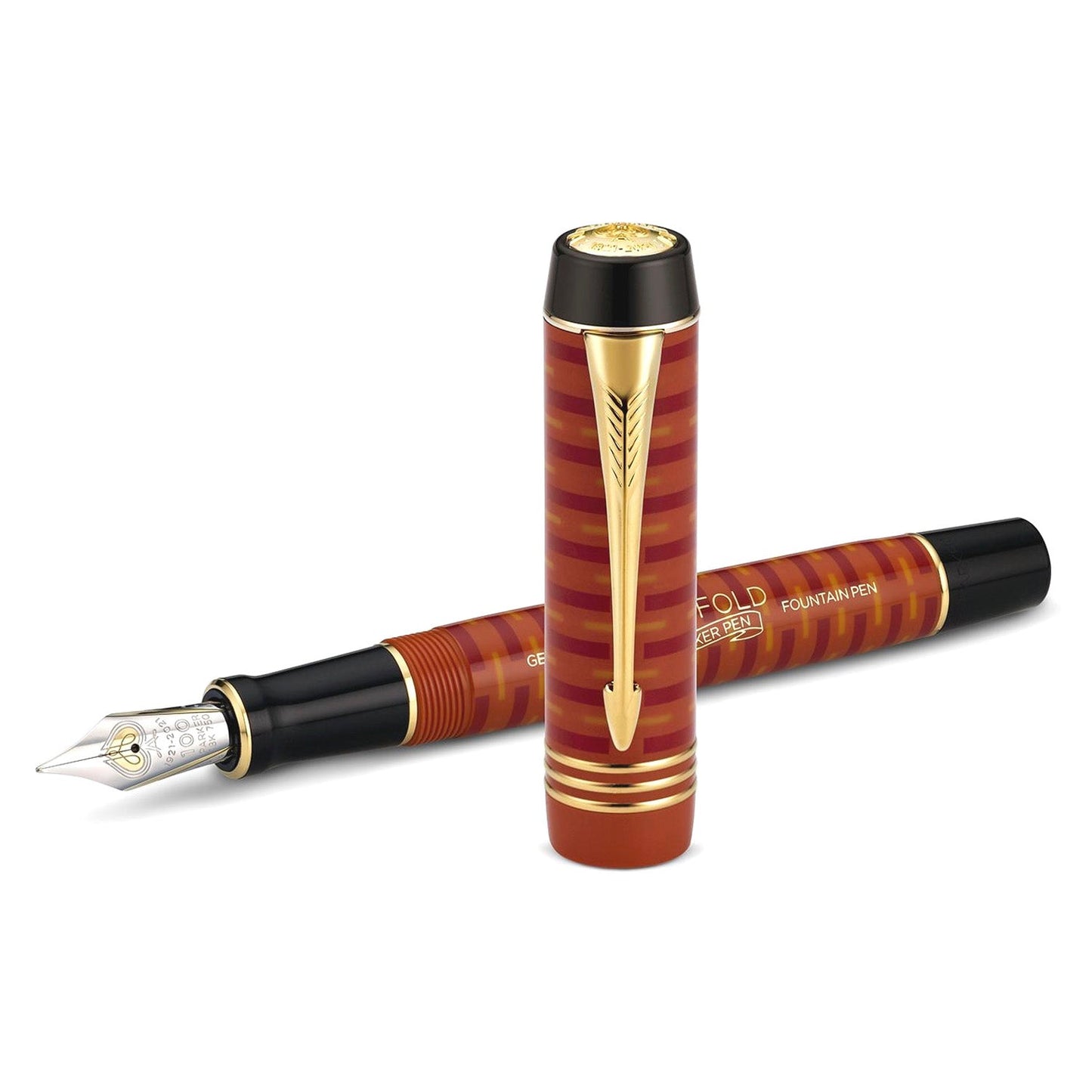 Parker Duofold 100 Red GT Fountain Pen (Limited Edition)