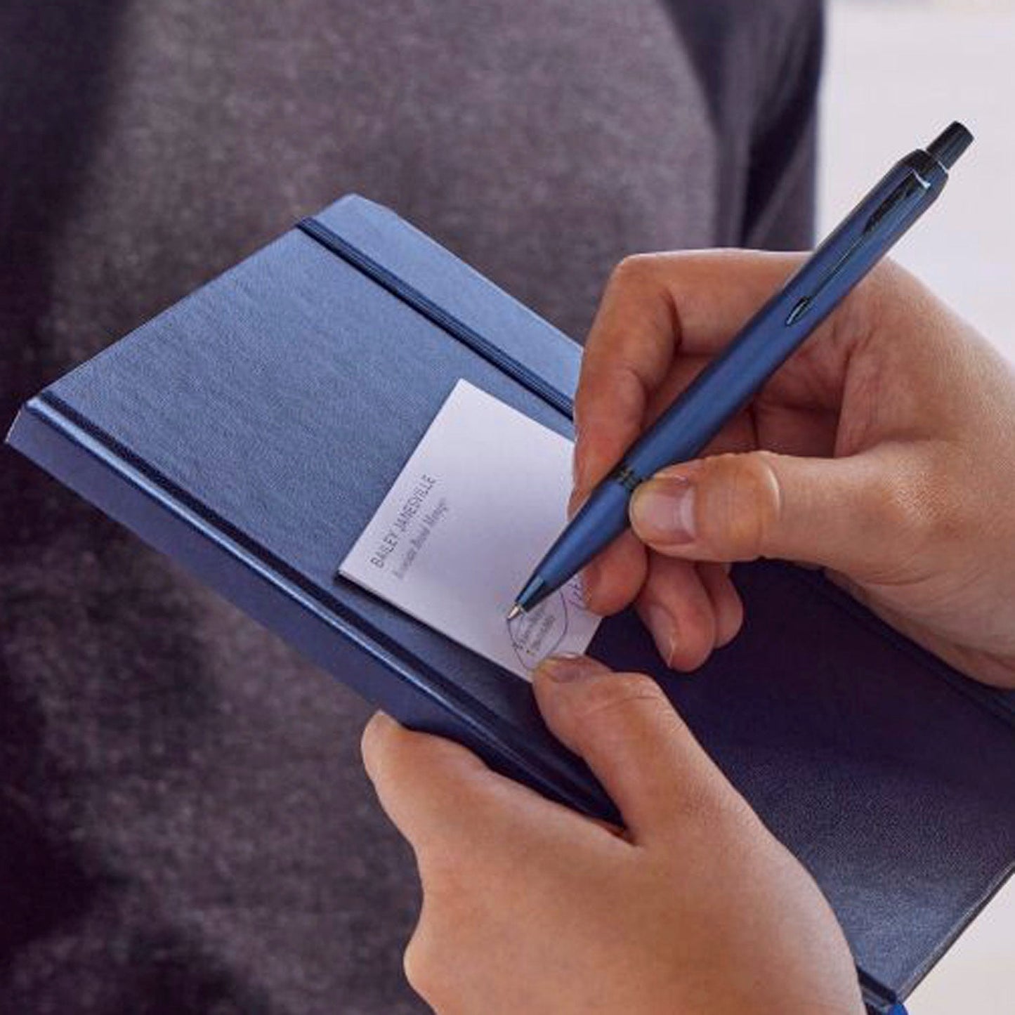 Parker Premium IM Monochrome Blue Ballpoint Pen 9000037474