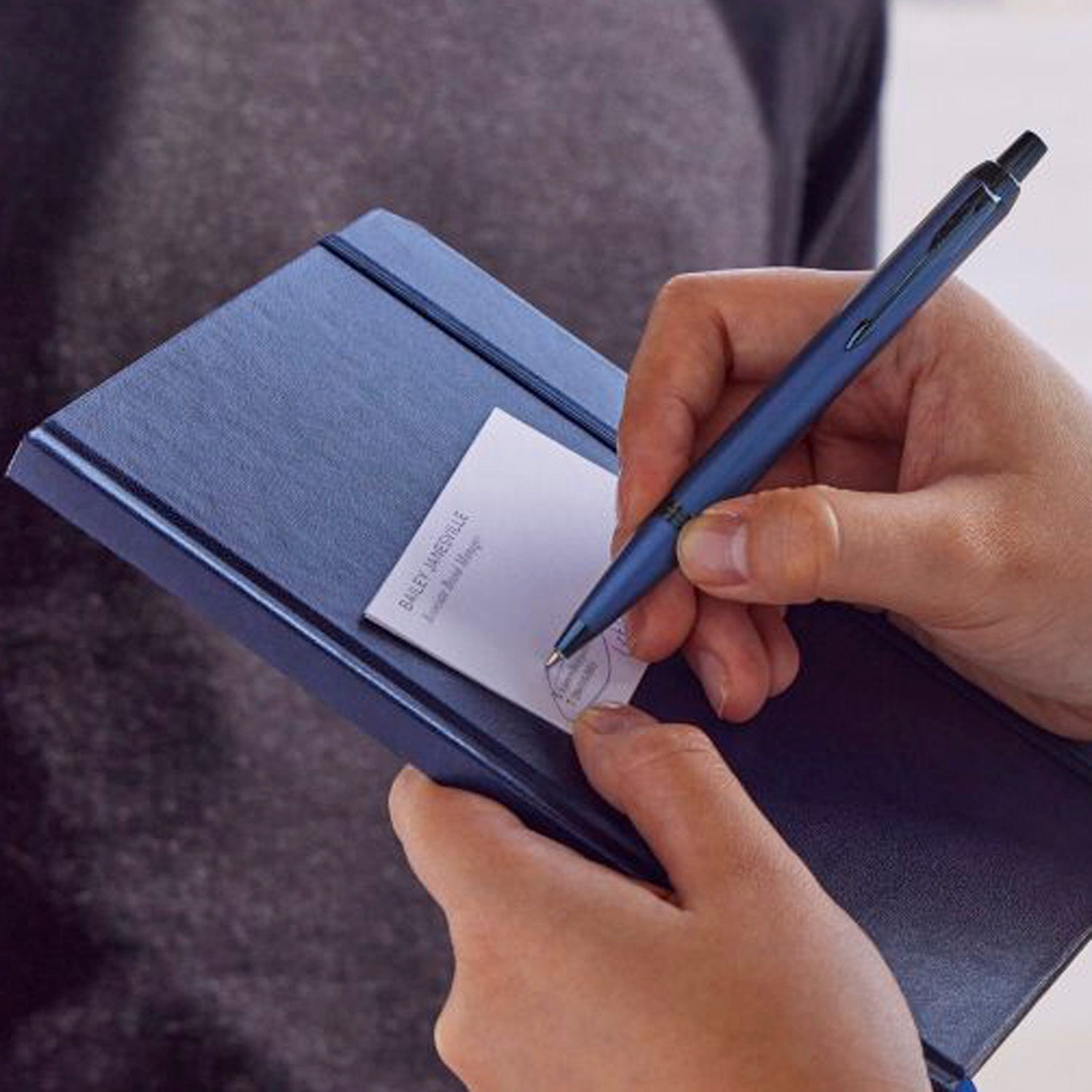Parker Premium IM Monochrome Blue Ballpoint Pen 9000037474