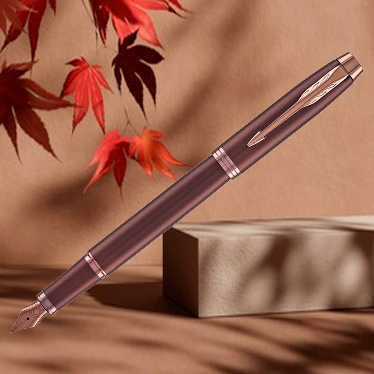 Parker Premium IM Monochrome Burgundy Fountain Pen