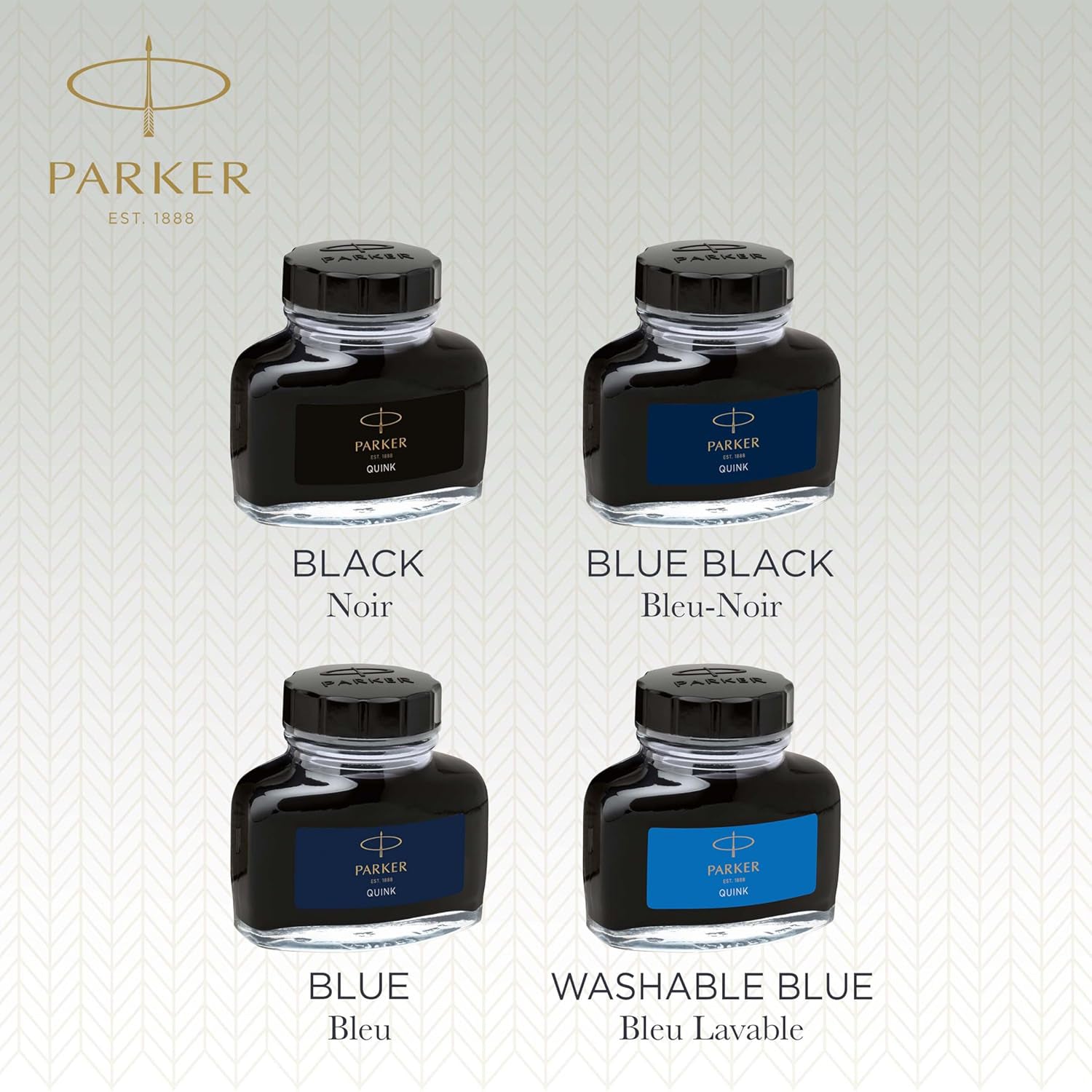 Parker Premium Quink Ink Bottle (Blue Black - 57 ML) 9000040441