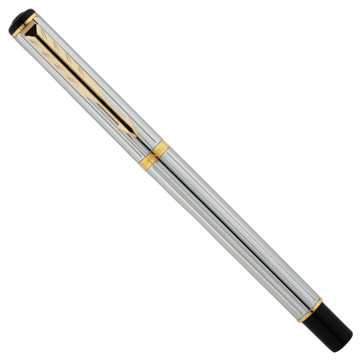 Parker Premium Rialto Shiny Chrome GT Fountain Pen
