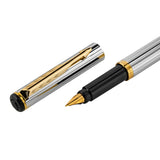 Parker Premium Rialto Shiny Chrome GT Fountain Pen