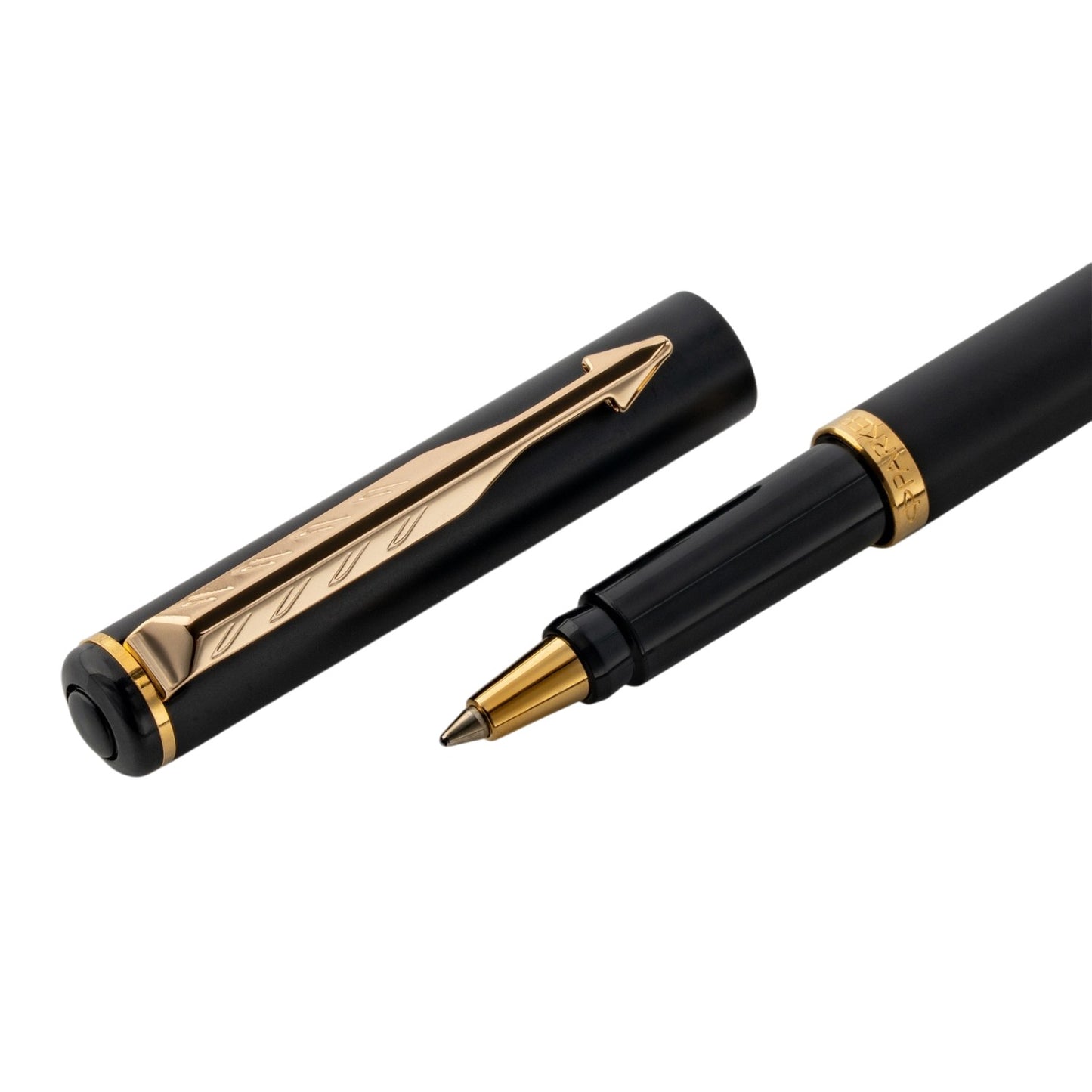 Parker Premium Rialto Matte Black GT Ballpoint Pen 9000040624