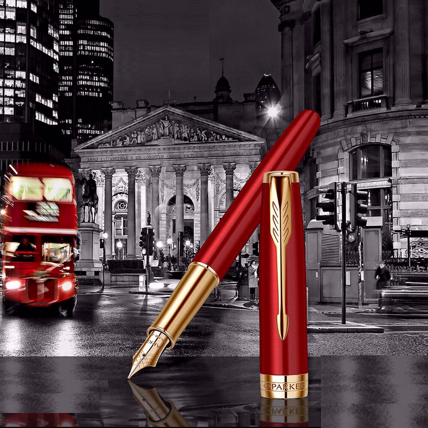 Parker Premium Sonnet Intense Red GT Fountain Pen