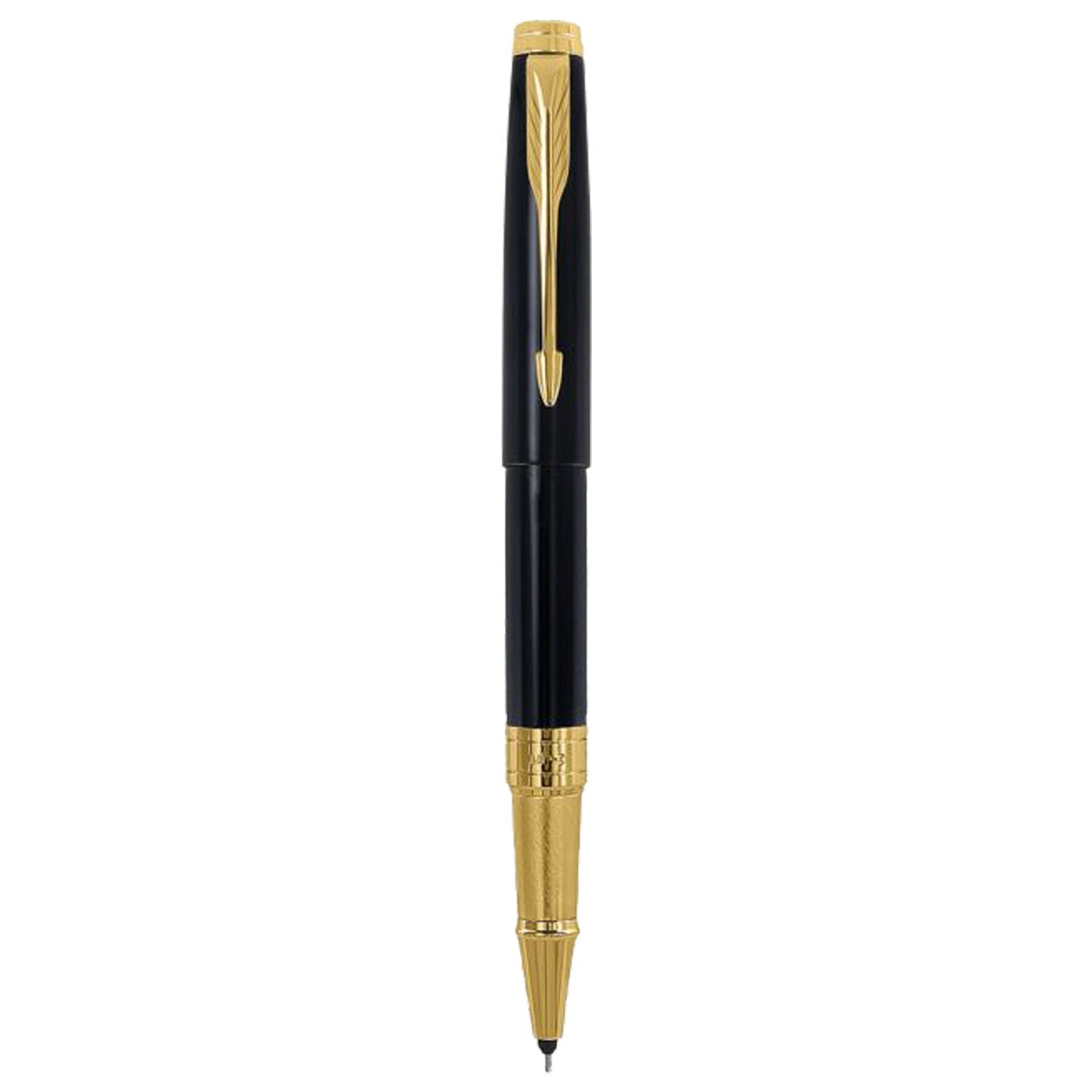 Parker Premium Aster Lacque Black GT Roller Ball Pen 9000023076