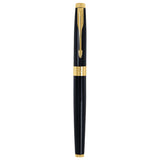 Parker Premium Aster Lacque Black GT Roller Ball Pen 9000023076