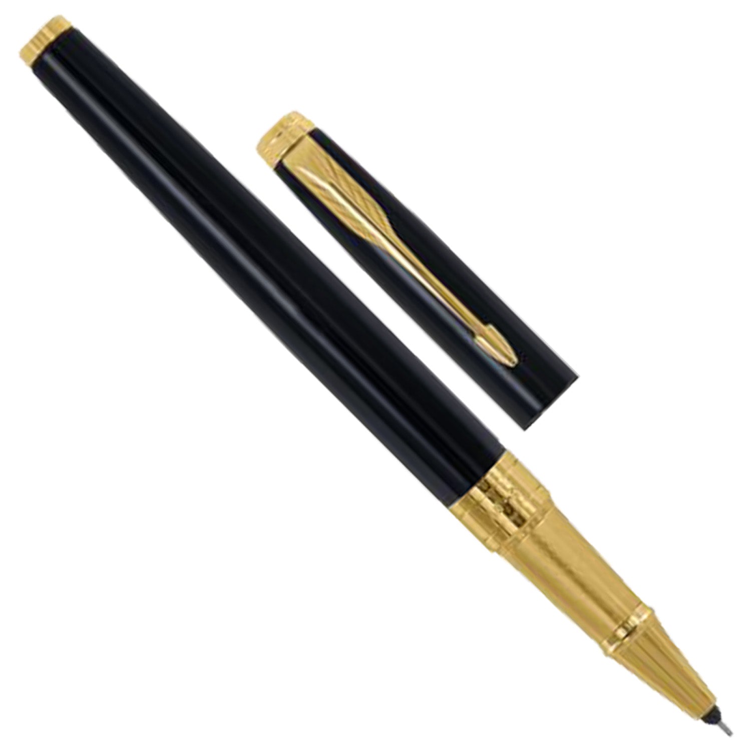 Parker Premium Aster Lacque Black GT Roller Ball Pen 9000023076
