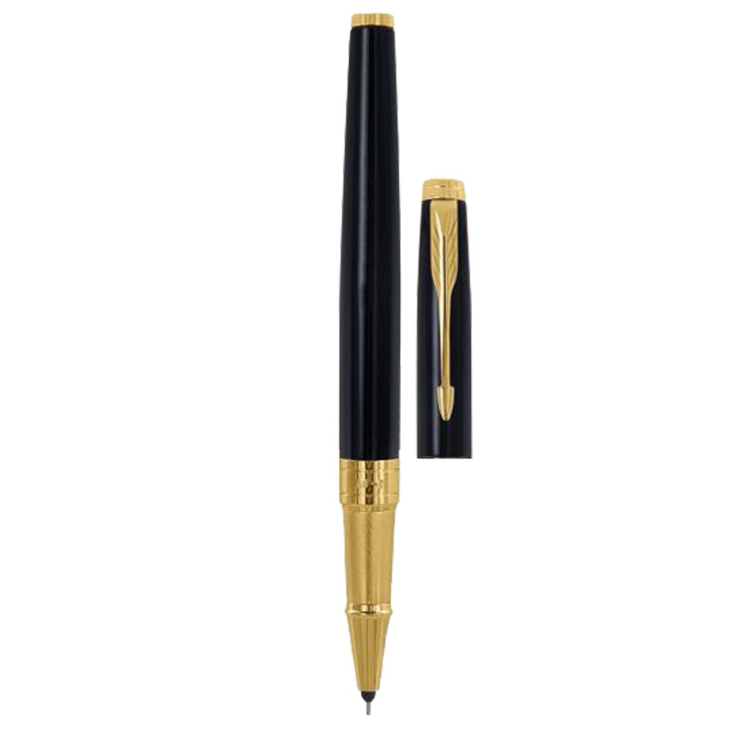 Parker Premium Aster Lacque Black GT Roller Ball Pen 9000023076