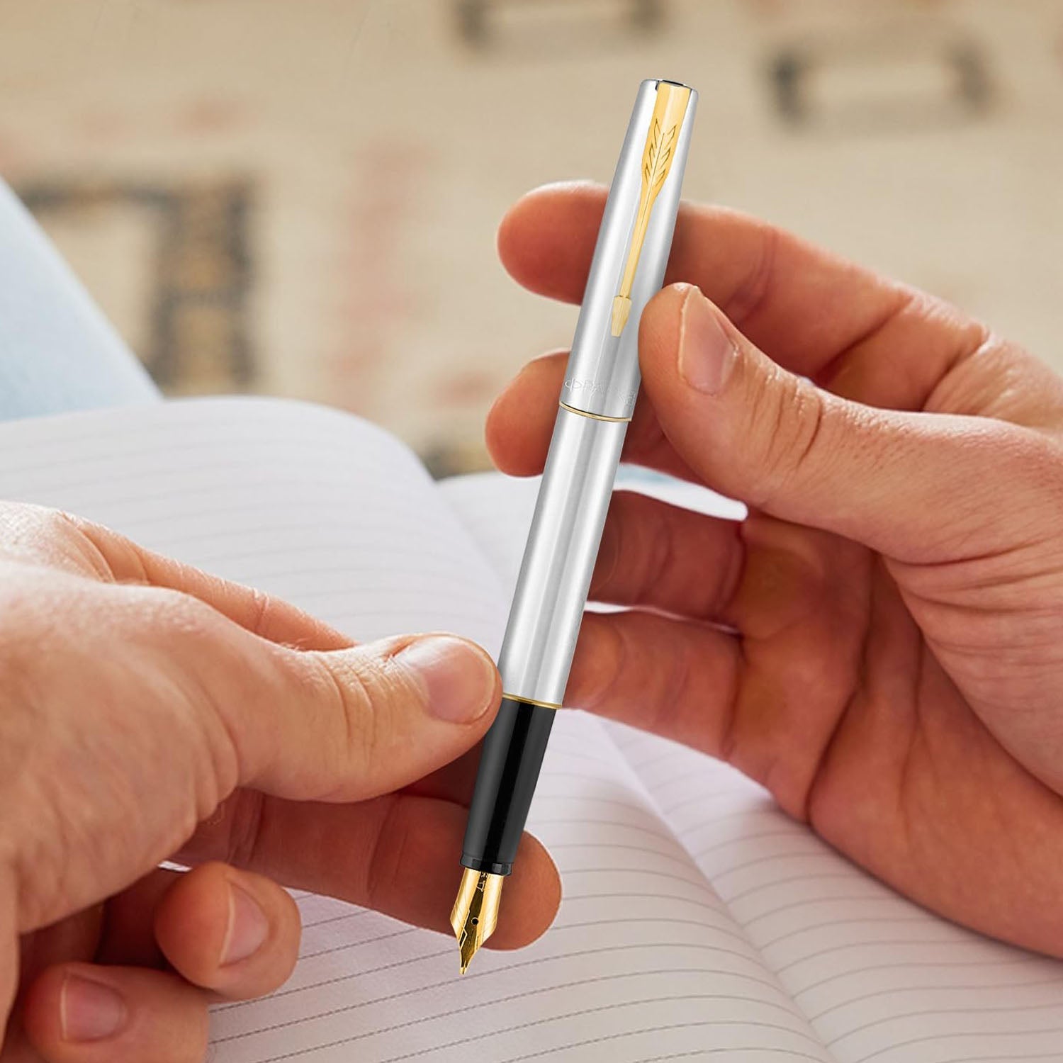 Parker Frontier Stainless Steel GT Fountain Pen