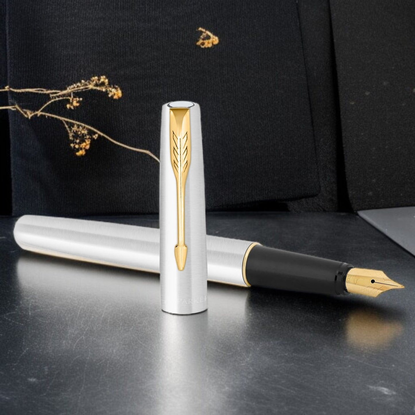 Parker Frontier Stainless Steel GT Fountain Pen