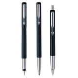 Parker Vector Standard Set Black CT Fountain Pen + Roller Ball Pen + Ballpoint Pen