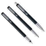 Parker Vector Standard Set Black CT Fountain Pen + Roller Ball Pen + Ballpoint Pen
