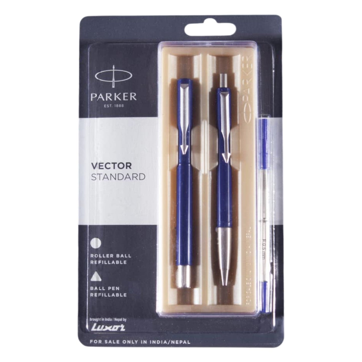 Parker Vector Standard Set Blue CT Roller Ball Pen + Ballpoint Pen 9000017309
