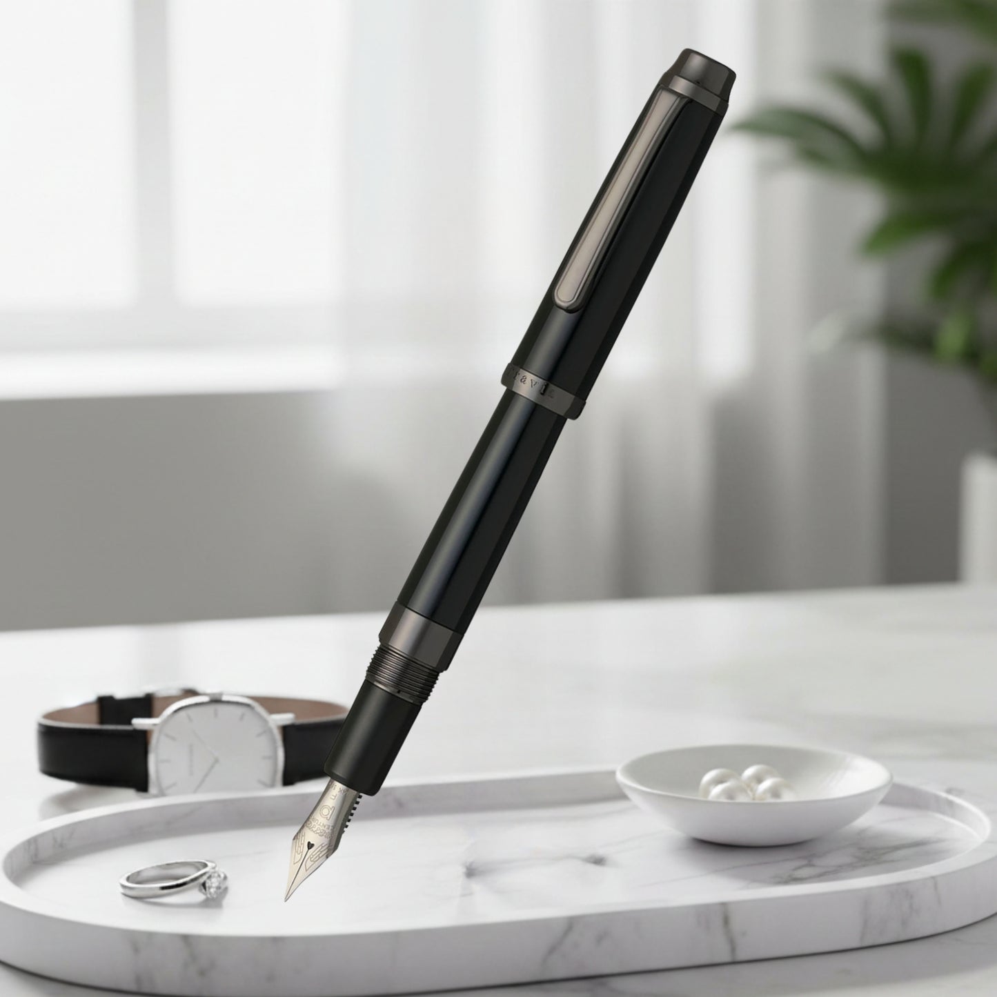Platinum #3776 Century Travia Onxs Black RT Fountain Pen (Limited Edition)