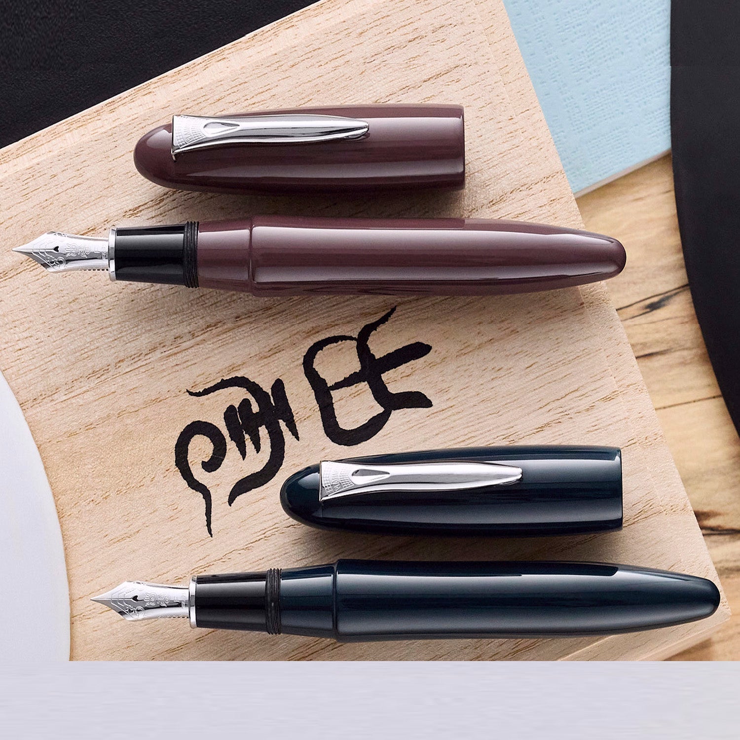 Platinum Izumo Iro Urushi Aitetsu Iro CT Fountain Pen