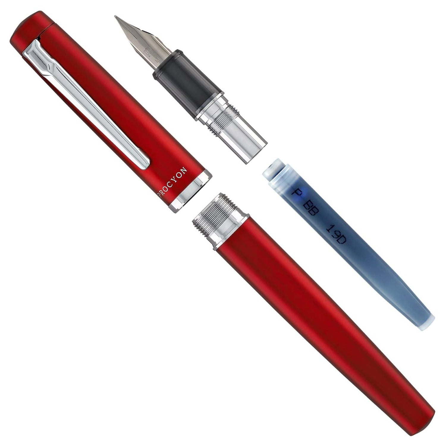 Platinum Procyon Carmine Red CT Fountain Pen