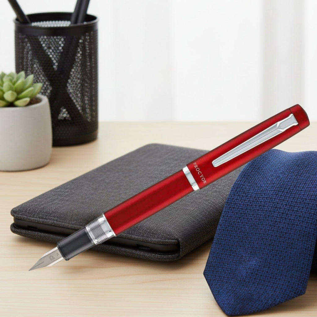 Platinum Procyon Carmine Red CT Fountain Pen