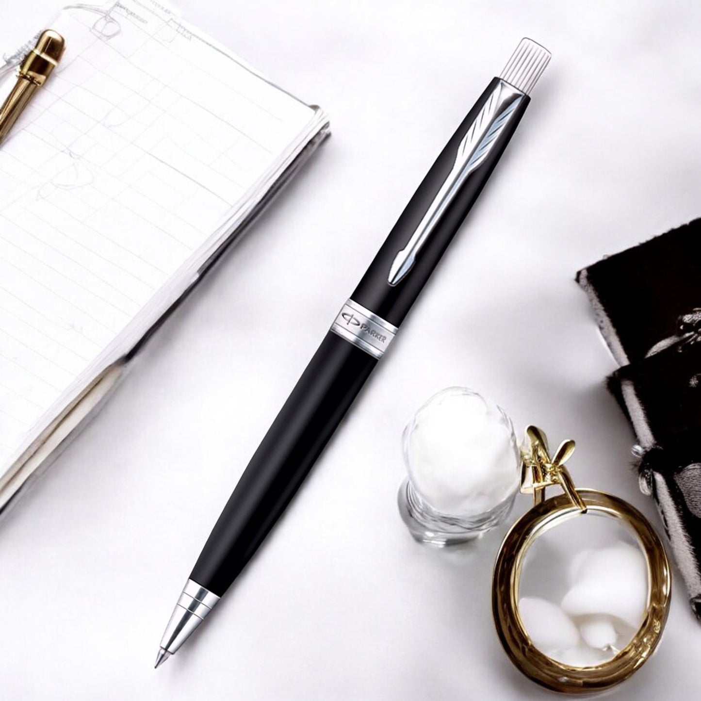 Parker Aster Matte Black CT Ballpoint Pen 9000018146