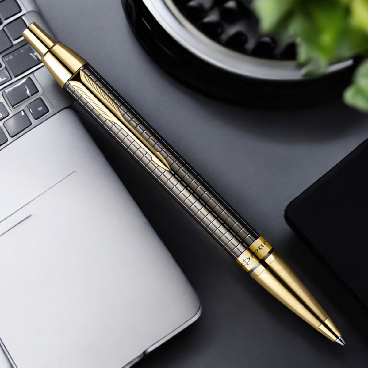 Parker Odyssey Gun Metal Chiseled GT Ballpoint Pen 9000020512