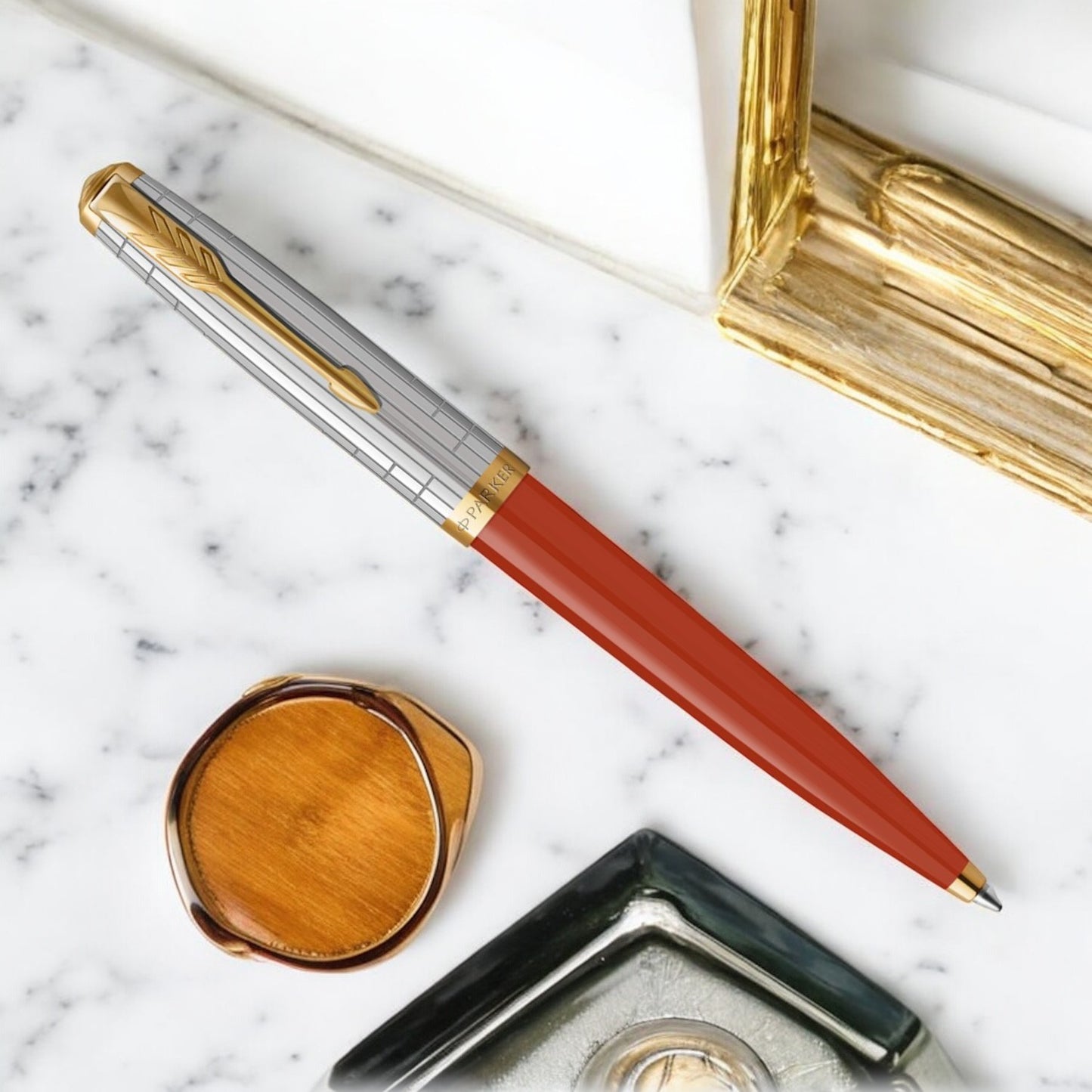Parker Premium 51 Rage Red GT Ballpoint Pen 9000034626