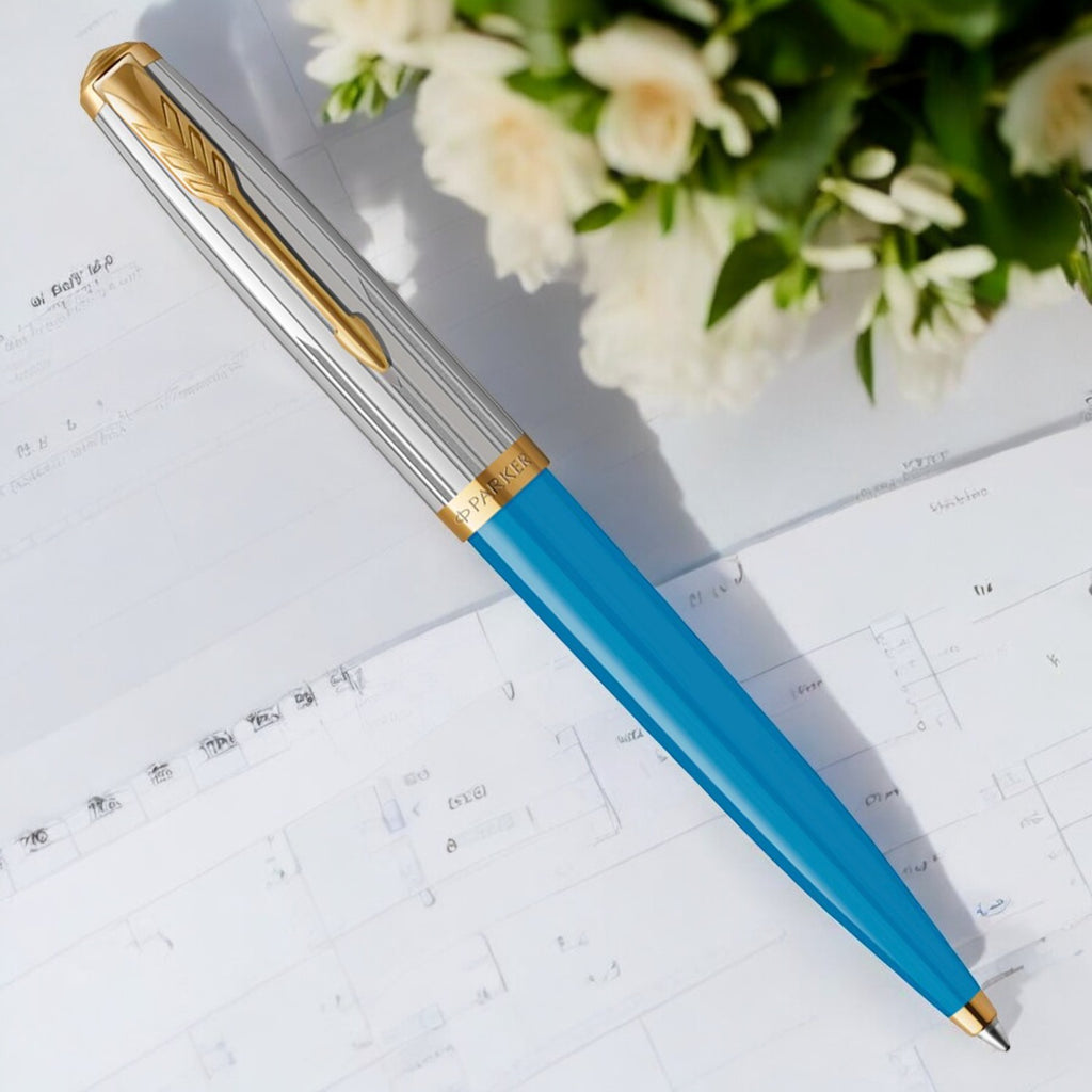 Parker Premium 51 Turquoise GT Ballpoint Pen 9000034632