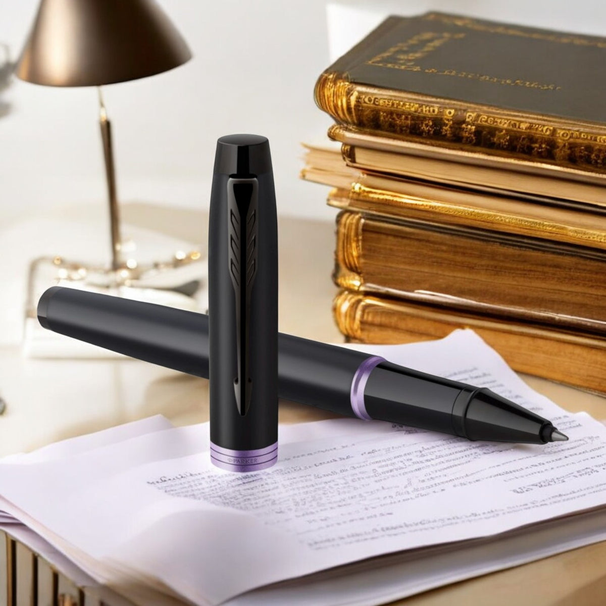 Parker Premium IM Amethyst Purple Roller Ball Pen 9000034644