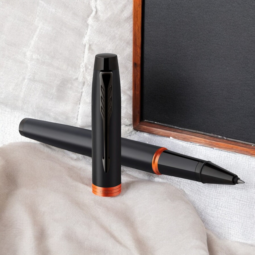 Parker Premium IM Flame Orange Roller Ball Pen 9000034641