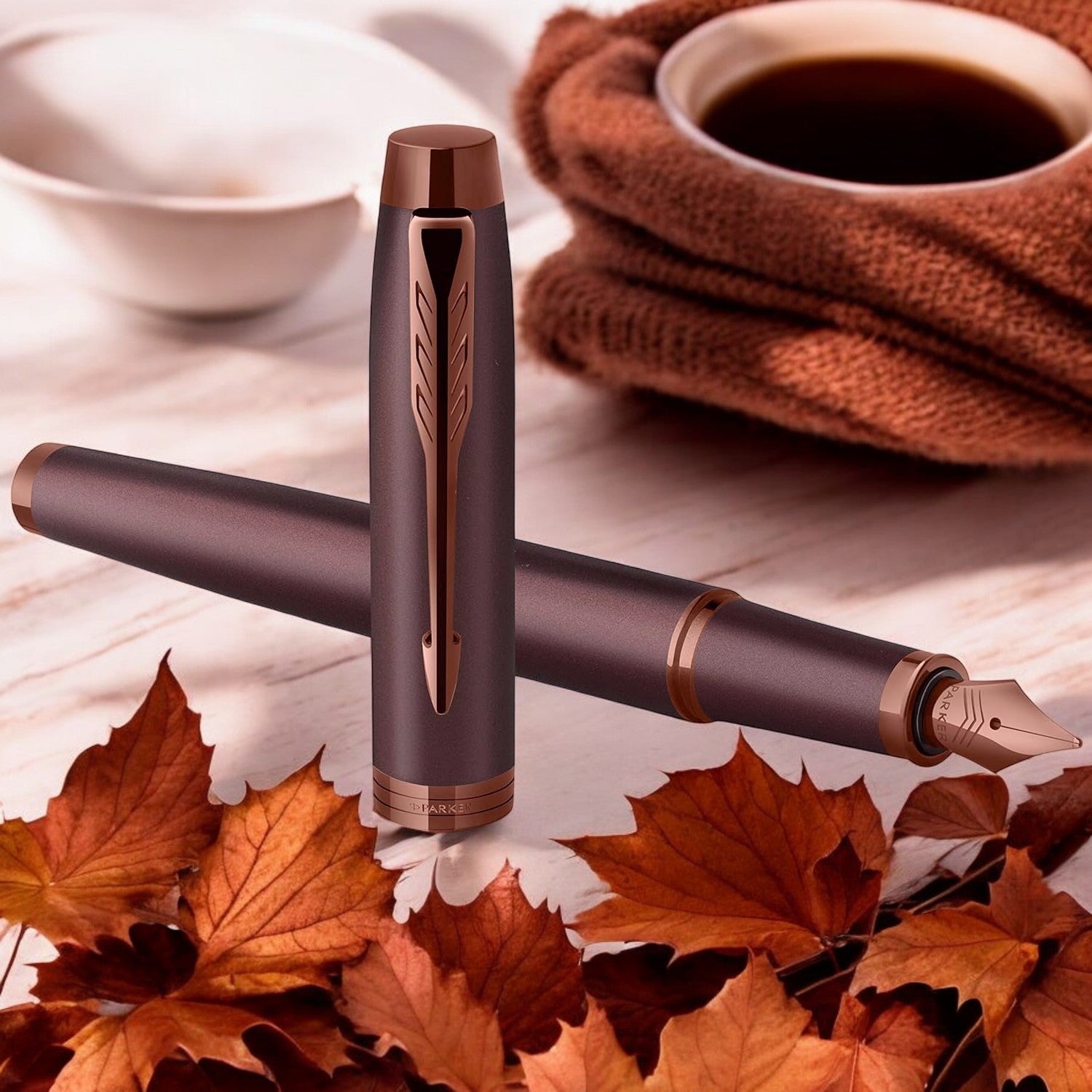 Parker Premium IM Monochrome Burgundy Fountain Pen