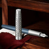Parker Premium Sonnet Metal & Blue Lacquer CT Fountain Pen