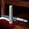 Parker Premium Sonnet Metal & Blue Lacquer CT Fountain Pen