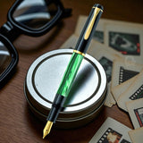 Pelikan Classic M200 Green Marbled Fountain Pen