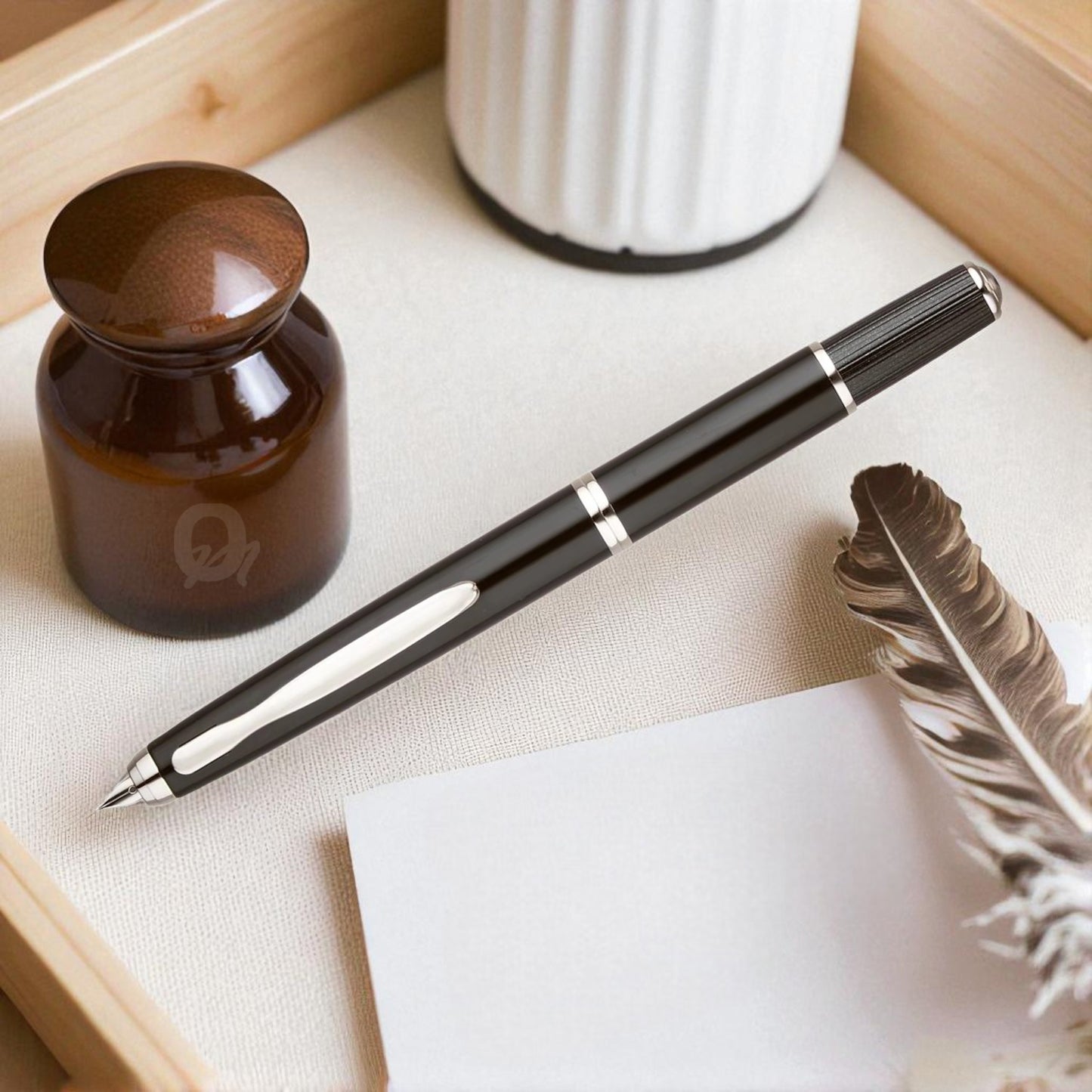 Pilot Capless Fermo Black CT Fountain Pen