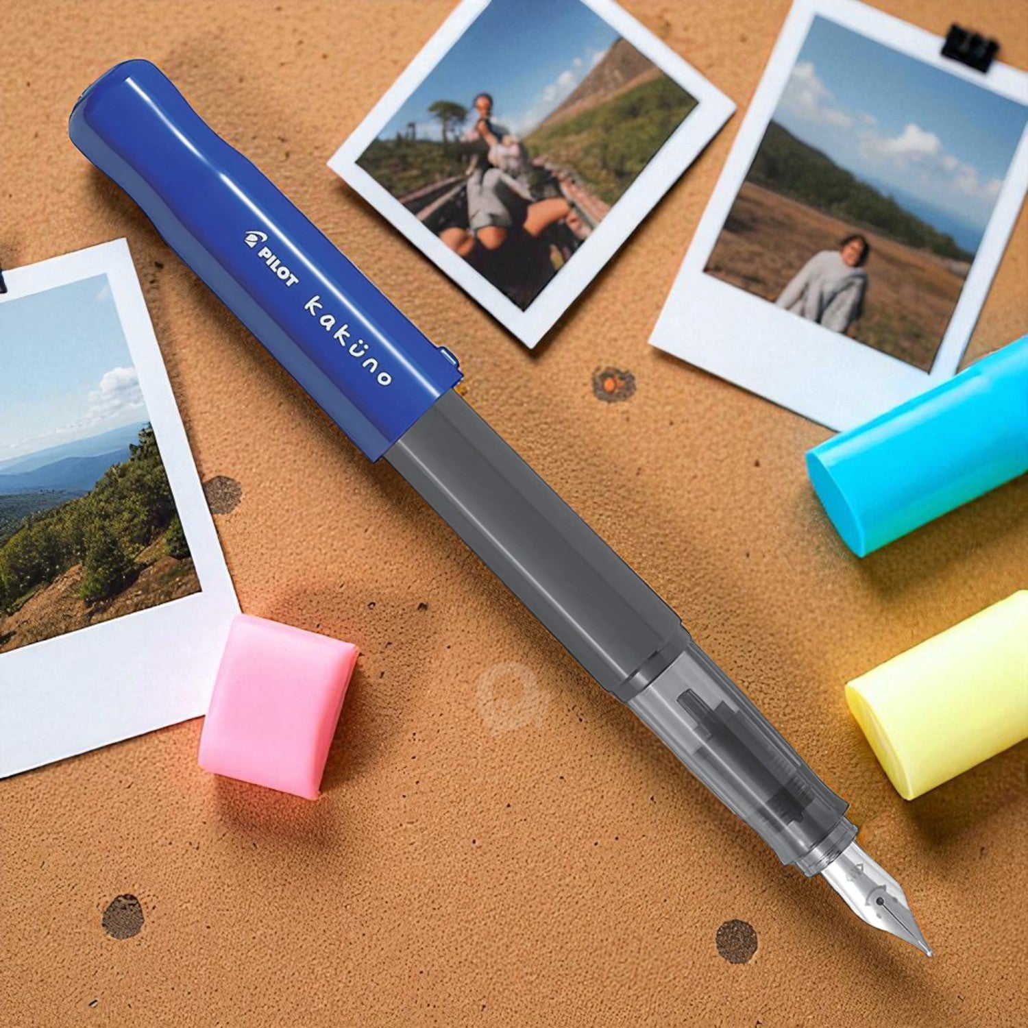 Pilot Kakuno Blue Fountain Pen
