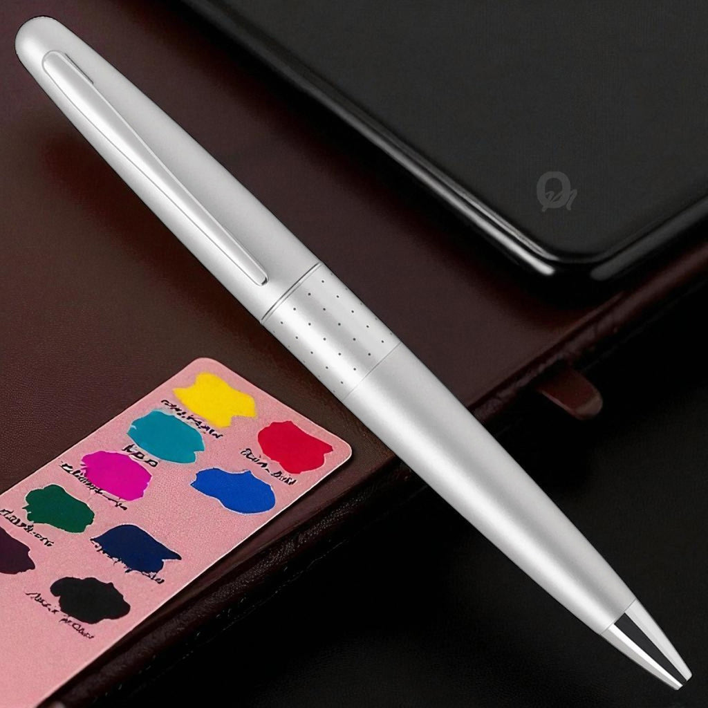 Pilot Metropolitan Silver Dots CT Ballpoint Pen BP-MR1-F-SID-B