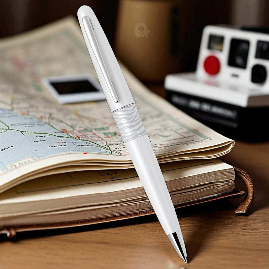 Pilot Metropolitan White Tiger CT Ballpoint Pen BP-MR2-F-WTG-B