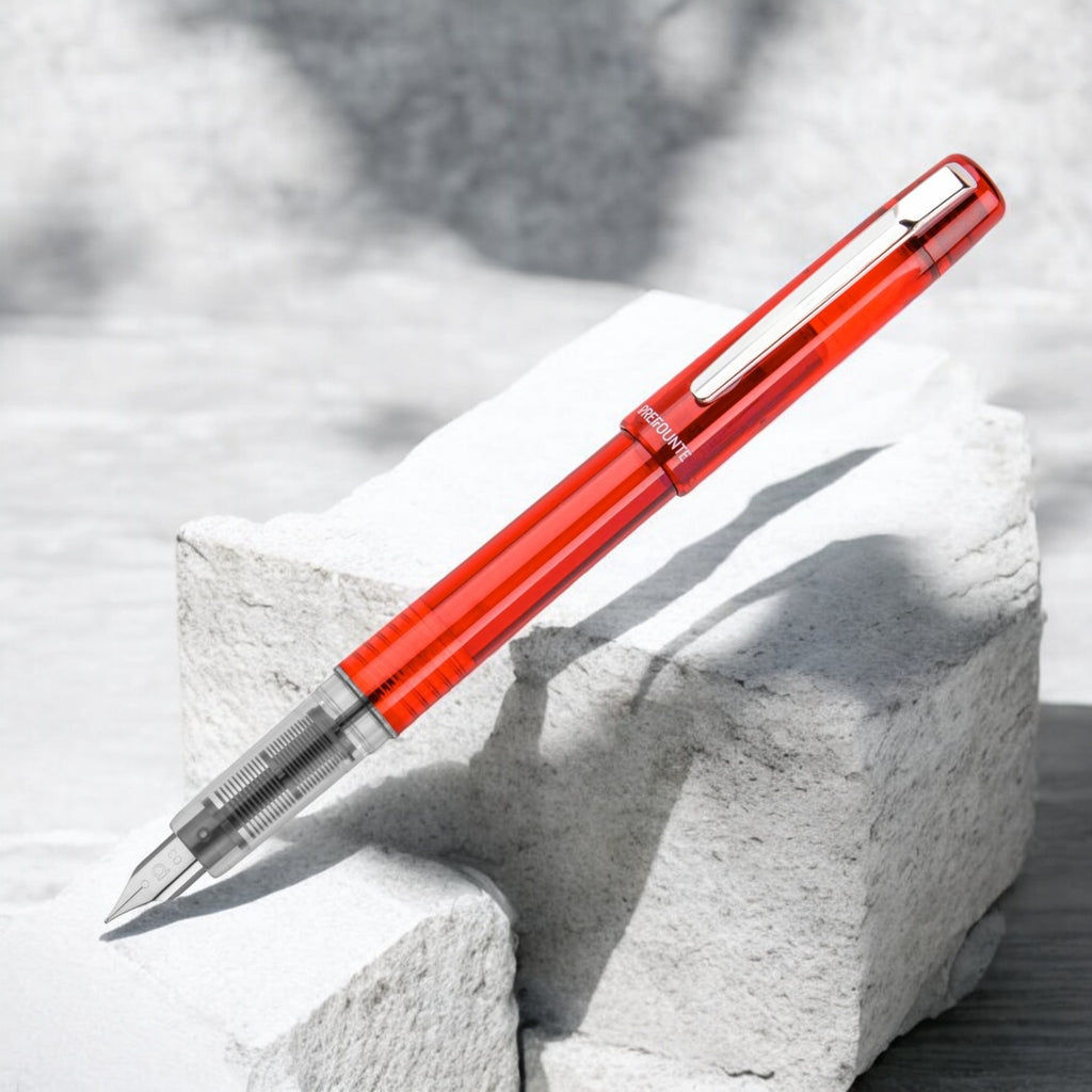 Platinum Prefounte Fountain Pen (Vermillion Orange)
