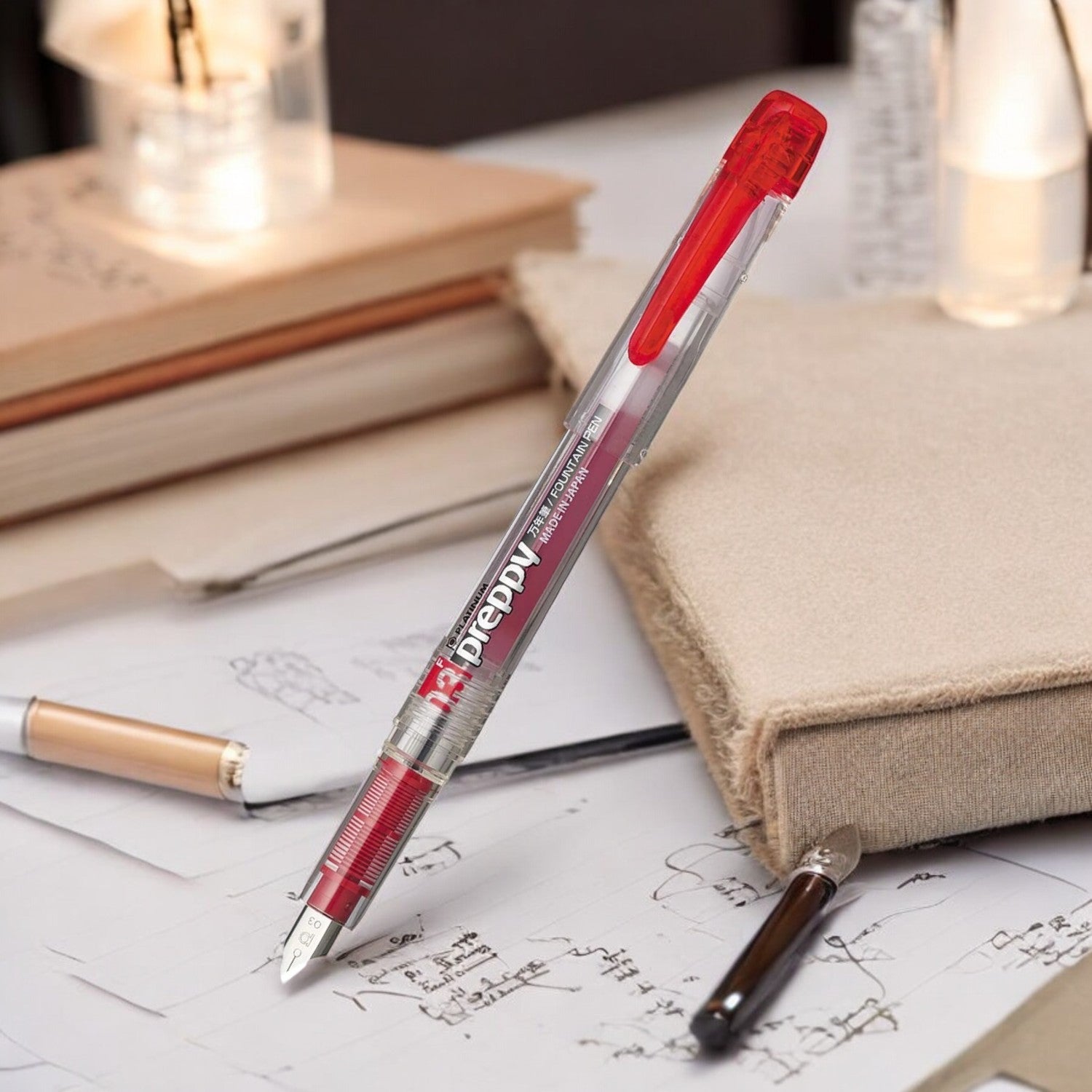 Platinum Preppy Fountain Pen (Red - 05M) PPQ20011M