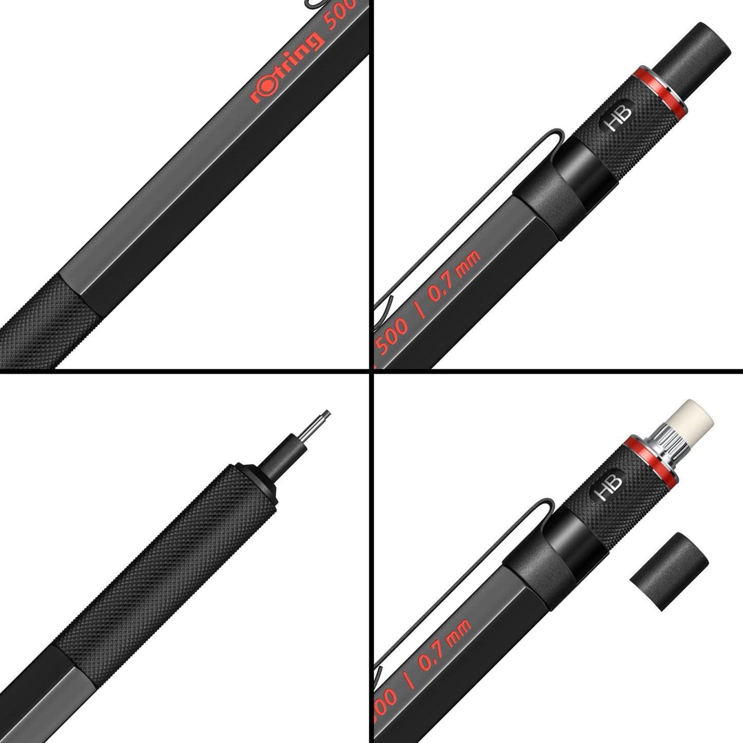 Rotring 500 Black Mechanical Pencil (0.7 MM) 1904727