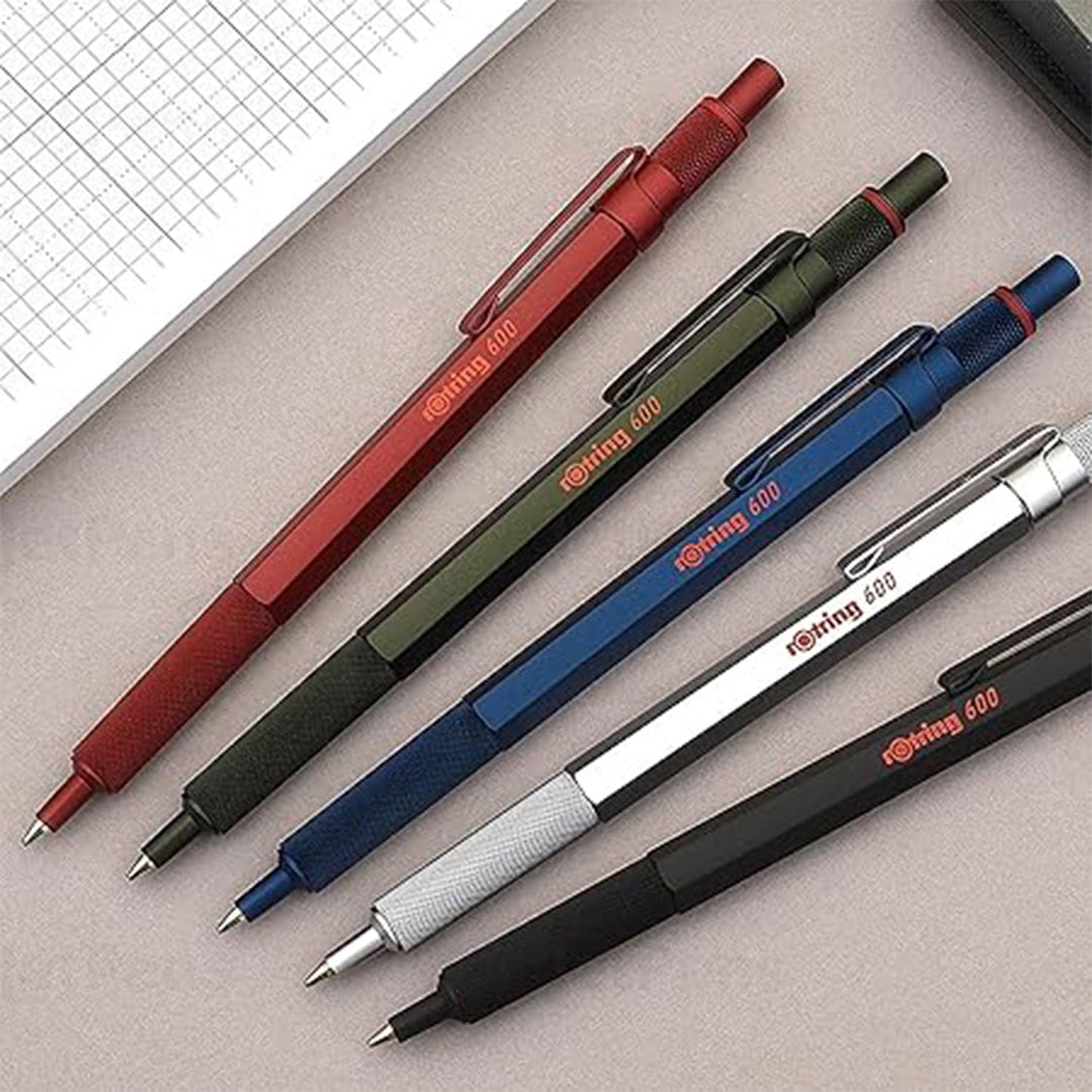 Rotring 600 Red Ballpoint Pen 2114261