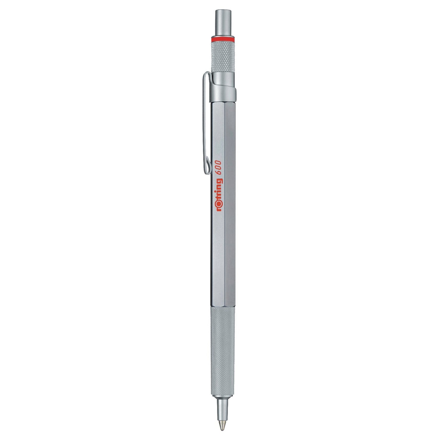Rotring 600 Silver Ballpoint Pen 2032578