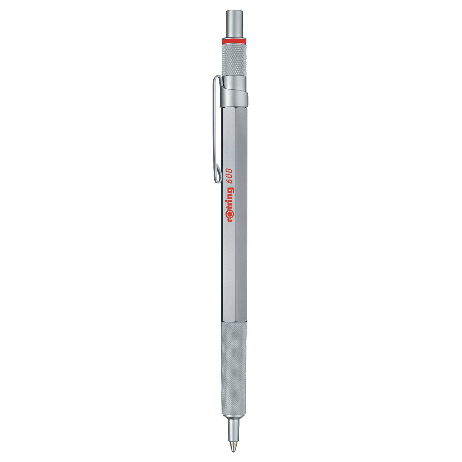 Rotring 600 Silver Ballpoint Pen 2032578