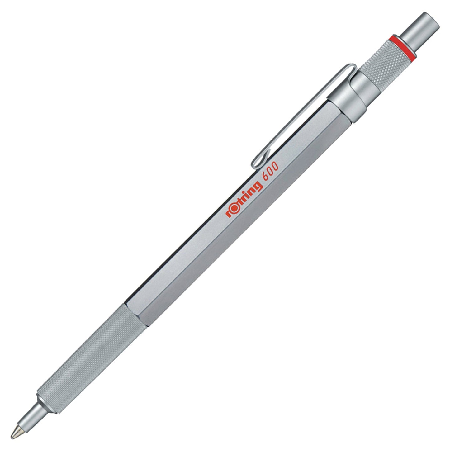 Rotring 600 Silver Ballpoint Pen 2032578