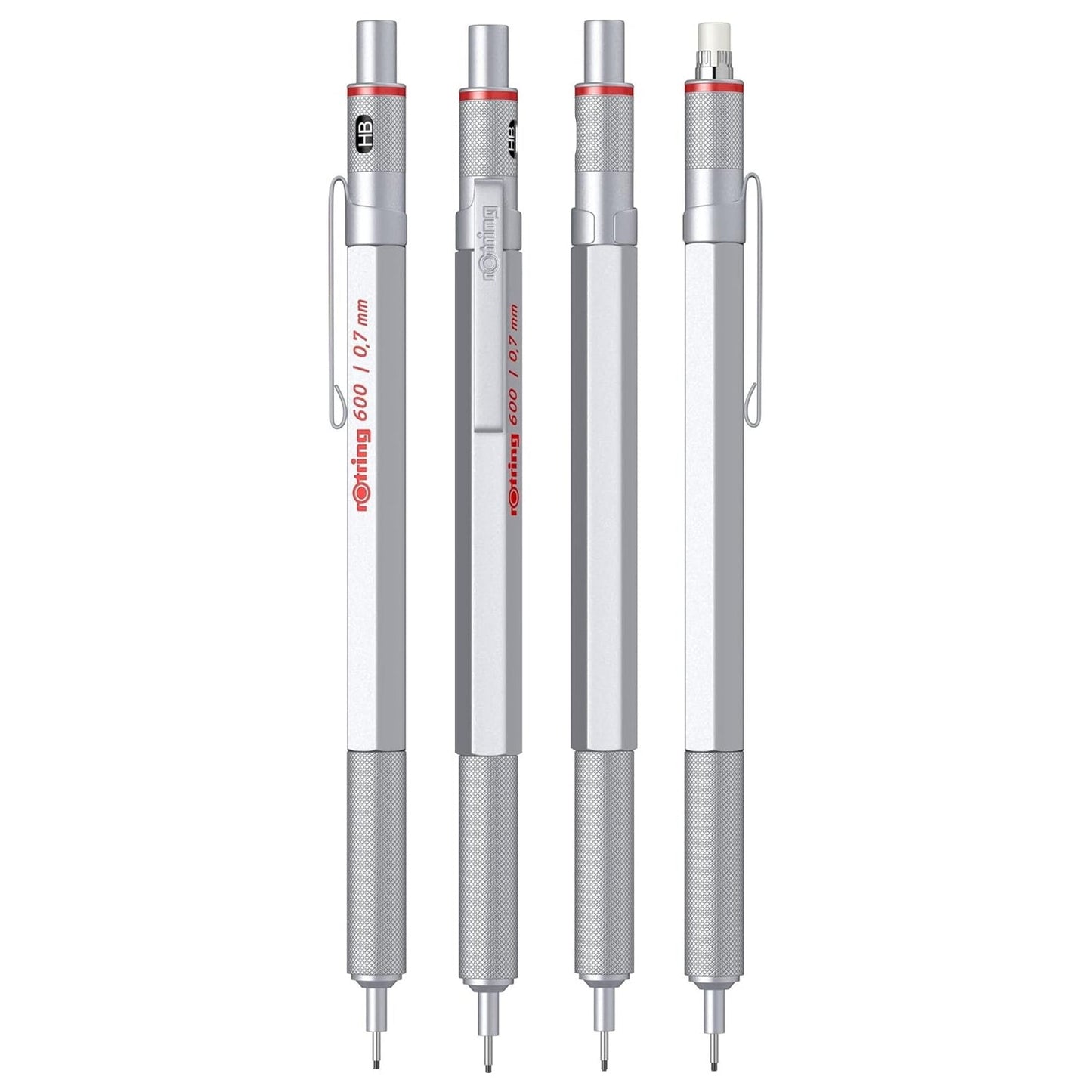Rotring 600 Silver Mechanical Pencil (0.7 MM) 1904444